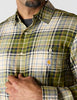 Carhartt Mens Rugged Flex Relaxed Fit Lightweight Long-Sleeve Plaid Shirt