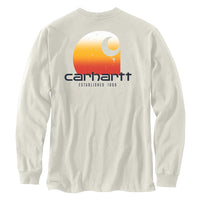 Carhartt 105952 Men's Relaxed Fit Heavyweight Long-Sleeve Pocket C Graphic T-Sh - X-Large Tall - Malt