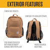 Carhartt B0000533 23l Single-Compartment Backpack, Durable Pack with Laptop Sleeve and Duravax Abrasion Resistant Base