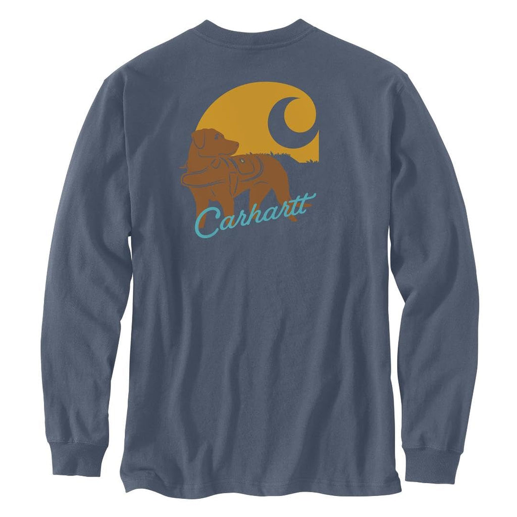 Carhartt 107042 Men's Loose Fit Heavyweight Long-Sleeve Pocket Dog