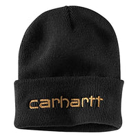 Carhartt 104068 Men's Knit Insulated Logo Graphic Cuffed Beanie