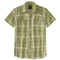 Carhartt 105701 Men's  Rugged Flex Relaxed Fit Lightweight Short-Sleeve - Green Olive, Large Big Tall