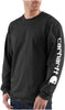 Carhartt K231 mens Loose Fit Heavyweight Long-Sleeve Logo Sleeve Graphic T-Shirt