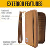 Carhartt B0000659 Nylon Duck Lay-Flat Clutch Wallet, RFID Blocking Zipper Wallet with Coin Pouch, Water-Repellent Nylon