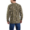 Carhartt 105483 Men's Loose Fit Heavyweight Long-Sleeve Pocket Camo Logo Graphi