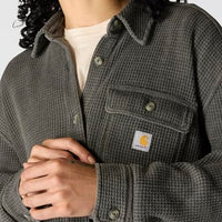 Carhartt Women's Oversized-fit Heavyweight Waffle Knit Shirt