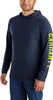 Carhartt 106654 Men's Force Relaxed Fit Midweight Long-Sleeve Logo Graphic Hooded T-Shirt