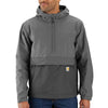 Carhartt 105749 Men's Rain Defender Loose Fit Lightweight Packable Anorak, Steel/Gravel, Small
