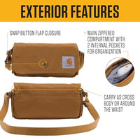 Carhartt B0000512 Women's Horizontal Bag, Carries as a Crossbody, Clutch Or Waist Pack with Removable Strap