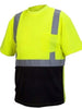 Rugged Outfitters 66712 Hi-Vis Safety Shirt with Moisture Wicking Mesh (Safety Green, 2X-Large Tall)