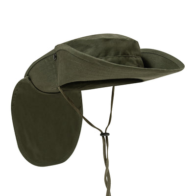 OLIVE Rothco Adjustable 5682 Boonie Hat with Neck Cover