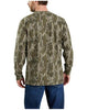 Carhartt 105483 Men's Loose Fit Heavyweight Long-Sleeve Pocket Camo Logo Graphi