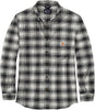 Carhartt 105945 Men's Relaxed Fit Midweight Plaid Print Long Sleeve Button