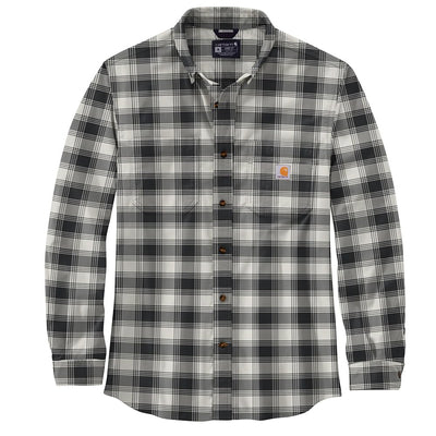 Carhartt 105945 Men's Rugged Flex® Relaxed Fit Midweight Flannel Long-S - Large Tall - Malt