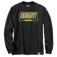 Carhartt 105954 Men's Loose Fit Heavyweight Long-Sleeve Outlast Graphic T-Shirt - 2X-Large Regular - Black