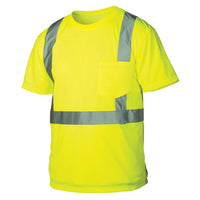 Rugged 66301 Outfitters Class 2 Hi Vis Safety T-Shirt (Safety Green, 3X-Large)