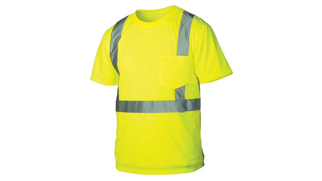Rugged 66301 Outfitters Class 2 Hi Vis Safety T-Shirt (Safety Green, 3X-Large)