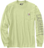 Carhartt 105041 Men's Relaxed Fit Heavyweight Long-Sleeve Pocket Logo Graphic T