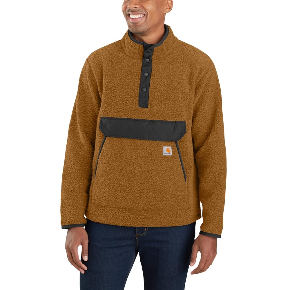 Carhartt 104991 Relaxed Fit Fleece Pullover Carhartt Brown