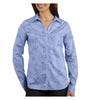 Carhartt WS014 Button-Front Woven Shirt Women's Embroidered Blue