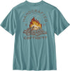 Carhartt 107261 Men's Size Big & Tall Relaxed Fit Lightweight Short Sleeve Pocket Fire Graphic T-Shirt, Black