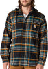 Carhartt Men's Rugged Flex Relaxed Fit Flannel Fleece Lined Hooded Shirt Jac