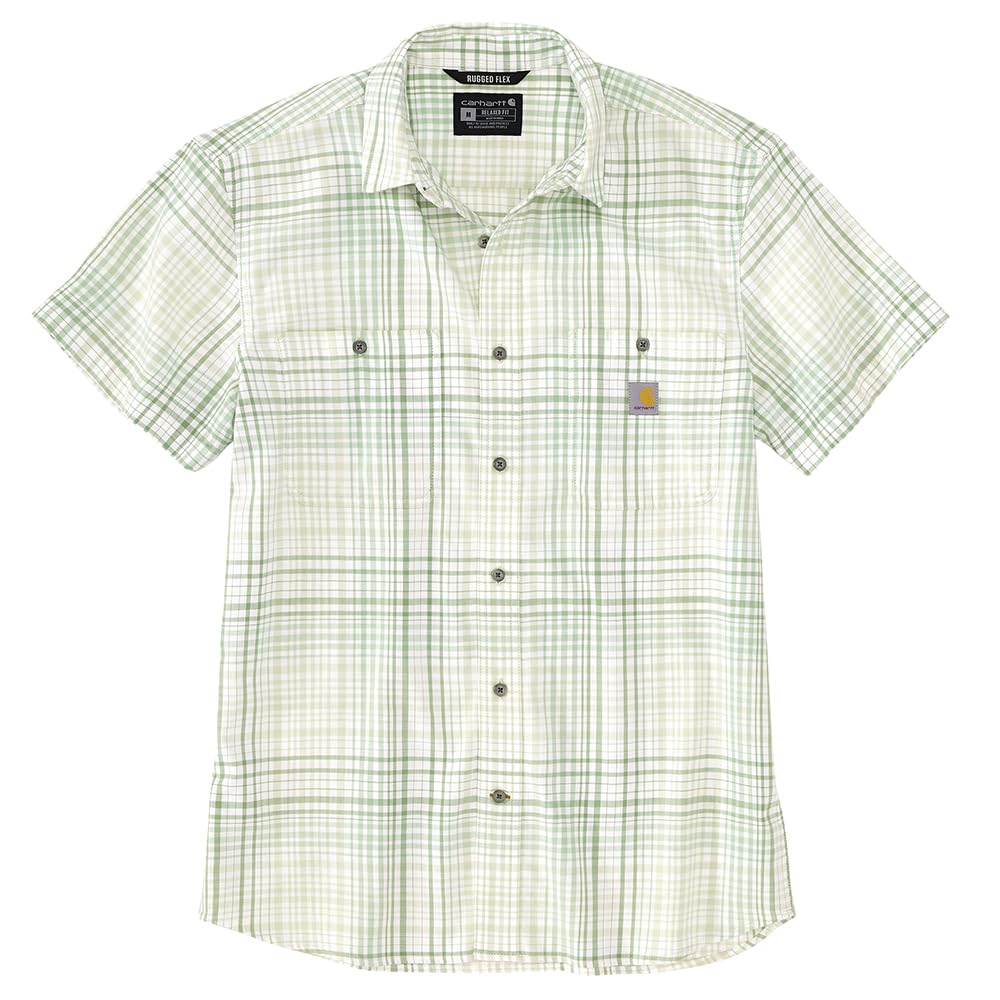 Carhartt 106139 Men's Rugged Flex® Relaxed Fit Lightweight Short-Sleeve - X-Large Tall - Tender Greens