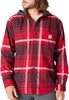 Carhartt Men's Rugged Flex Relaxed Fit Flannel Fleece Lined Hooded Shirt Jac