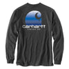 Carhartt 105952 Men's Relaxed Fit Heavyweight Long-Sleeve Pocket C Graphic T-Sh - X-Large - Carbon Heather