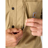 Carhartt 105532 Men's Rugged Flex® Relaxed Fit Canvas Fleece-Lined Snap