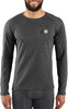 Carhartt UM0131M Men's Force Midweight Synthetic-Merino Wool Blend Base Layer Crewneck Pocket Top