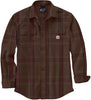 Carhartt 106356 Men's Loose Fit Heavyweight Flannel Long-Sleeve Plaid Shirt