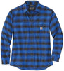 Carhartt 105945 Men's Relaxed Fit Midweight Plaid Print Long Sleeve Button