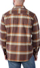 Carhartt 105945 Men's Rugged Flex Relaxed Fit Midweight Flannel Long-S - Small Regular - Chestnut