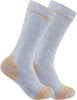 Carhartt SB5552M Men's Midweight Cotton Blend Steel Toe Boot Sock 2-Pack