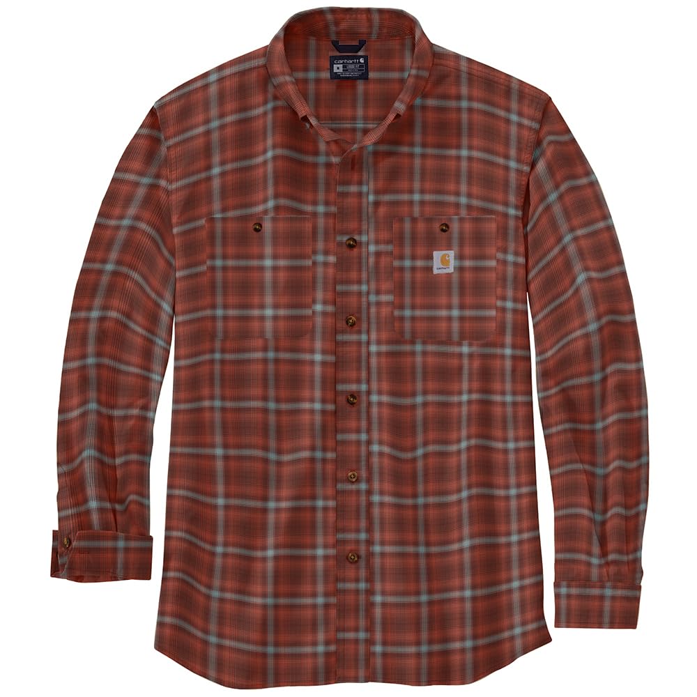 Carhartt 105949 Men's Rugged Flex Relaxed Fit Lightweight Long-Sleeve - X-Large Regular - Sable