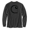 Carhartt 106363 Men's Relaxed Fit Heavyweight Long-Sleeve Pocket C Graphic T-Shirt X-Large Tall Carbon Heather