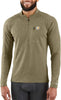 Carhartt MBL120 Mens Force Midweight Synthetic-Wool Blend Base Layer Quarter-Zip Pocket Top