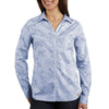 Carhartt WS014 Button-Front Woven Shirt Women's Embroidered Blue