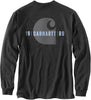 Carhartt 105054 Men's Relaxed Fit Heavyweight Long-Sleeve Pocket C Gra