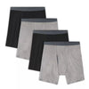 Fruit of the loom JC4BL76 Men's Premium CoolZone® Boxer Briefs, Black and Gray 4 Pack