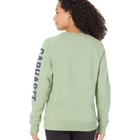 Carhartt 104410 Women's Midweight Graphic Sweatshirt - X-Small Regular - Jade Heather