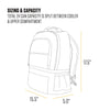 Carhartt B0000545 Insulated 24 Can Two Compartment Cooler Backpack, Fully-Insulated Base, Durable Water-Resistant for Camping, Beach & Travel