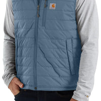 Carhartt 102286 Men's Rain Defender Relaxed Fit Lightweight Insulated Vest, Thundercloud