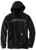 Carhartt 106389 Men's Loose Fit Midweight Camo Logo Graphic Sweatshirt, Black, Small