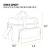 Carhartt Insulated Two Compartment Cooler, Durable Water Repellent Material W/Front Zippered Pocket for Camping, Beach & Travel