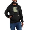 Carhartt 105431 Men's Rain Defender Loose Fit Midweight C Logo Graphic Sweatshirt