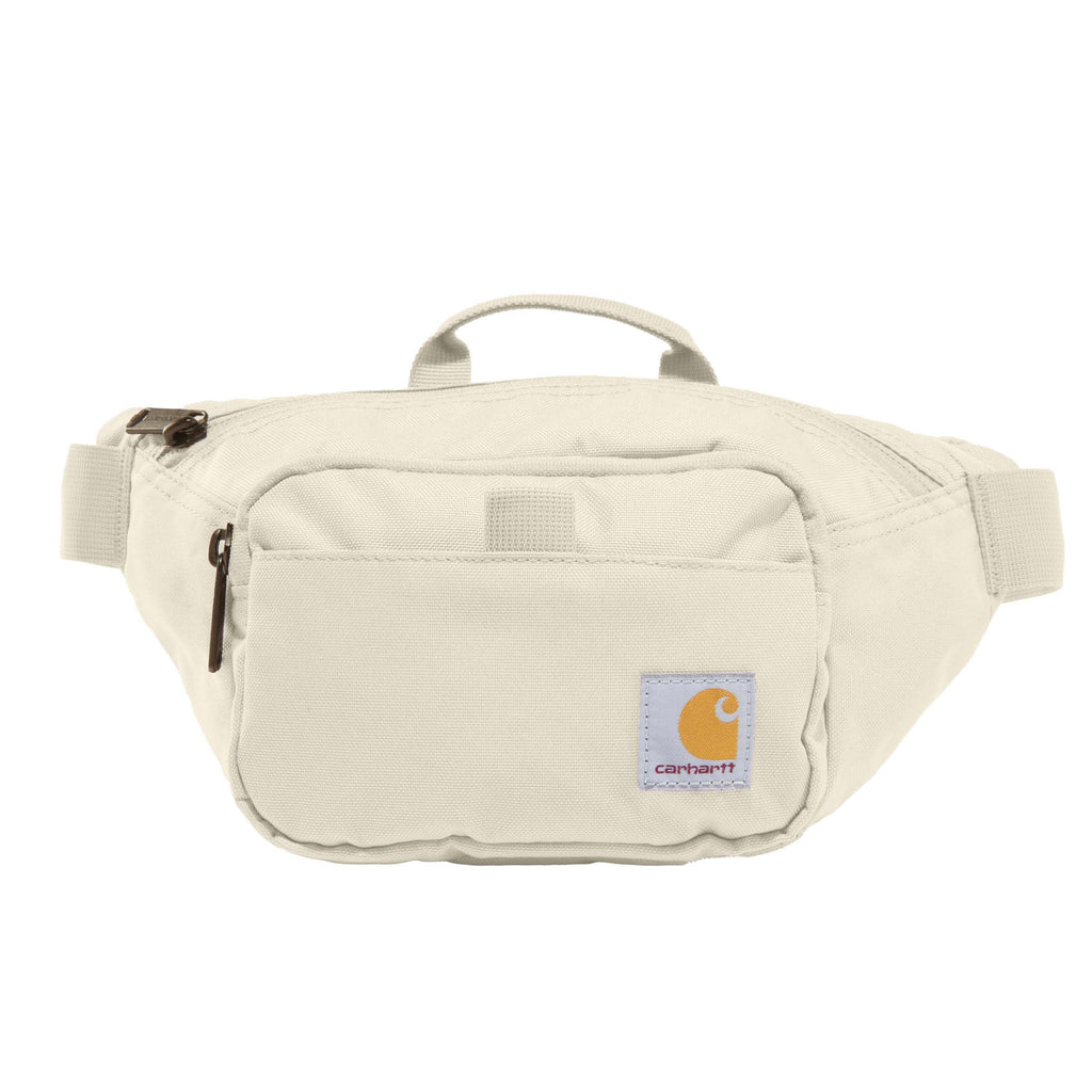 Carhartt Classic Adjustable Sling Bag, Durable, 600-Denier Water Resistant Hip Pack, Essential Waist Pack (Chalk)