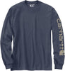 Carhartt K231 mens Loose Fit Heavyweight Long-Sleeve Logo Sleeve Graphic T-Shirt