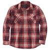 Carhartt 106430 Men's Montana Rugged Flex Relaxed Fit Lightweight Long-Sleeve S - 2X-Large Regular - Dark Barn Red